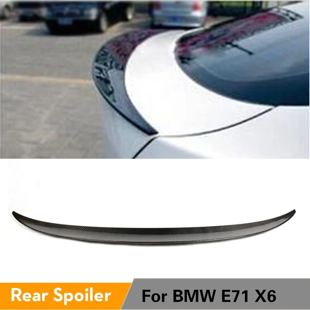 Спойлер для багажника спойлер из углеродного волокна BMW X6 E71 2008 2013|lip spoiler|spoiler