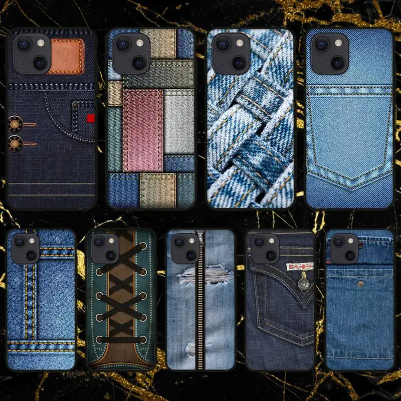 Джинсовый ковбойский чехол для телефона с принтом iPhone 11 12 Mini 13 Pro XS Max X 8 7 6s Plus 5 SE XR |