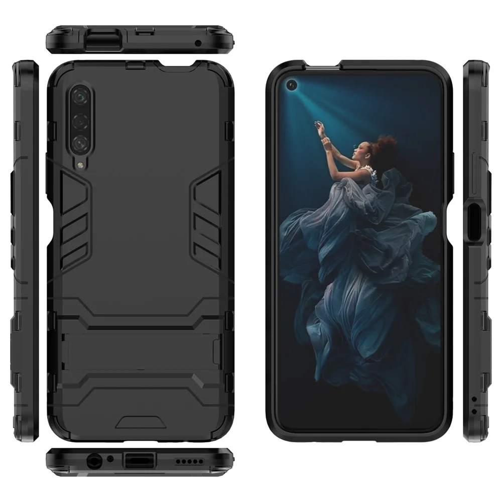 Case For Huawei Honor 9X Silicone Shockproof Armor Cover Pro Kickstand Phone Capa Coque Shell |