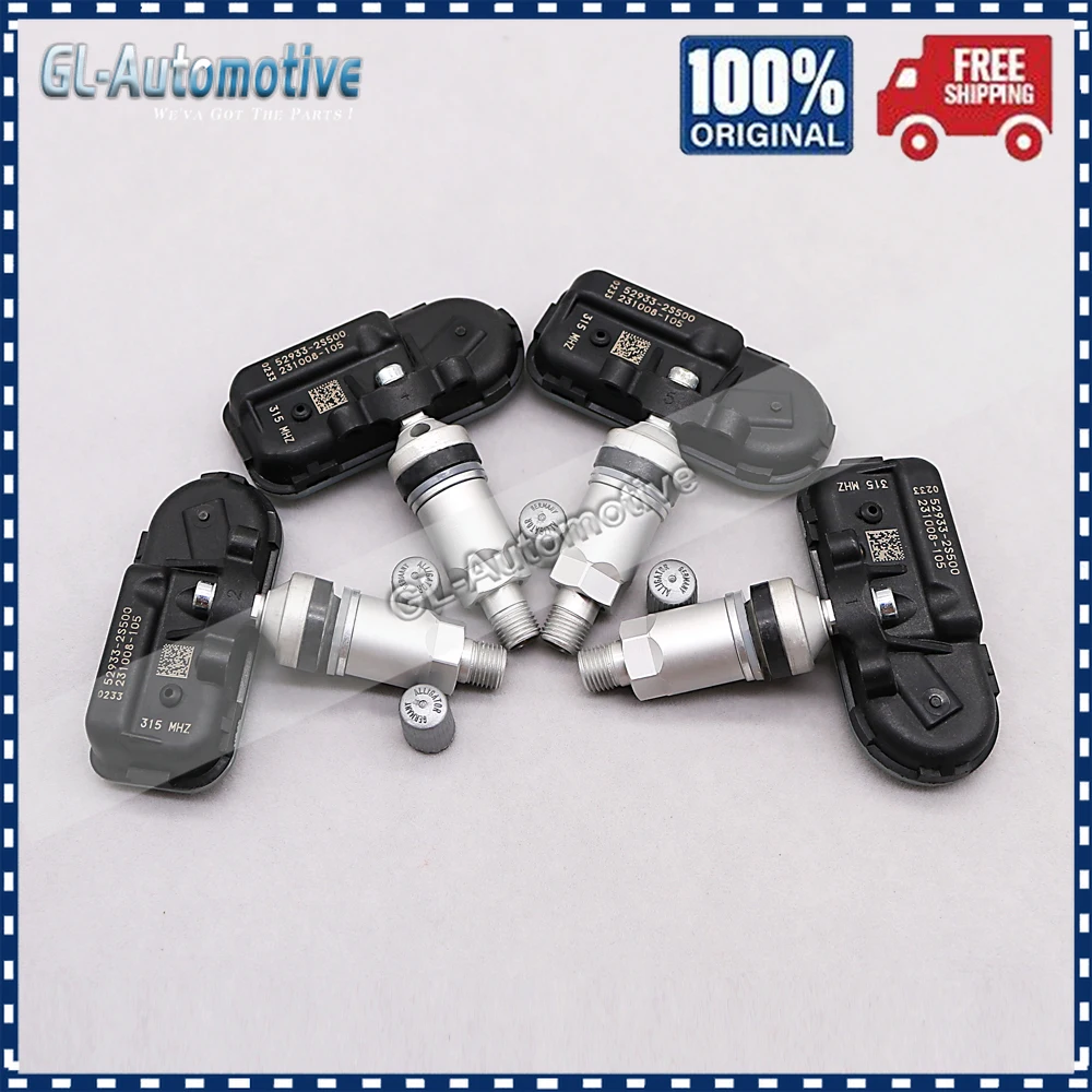 Комплект (4) TPMS 52933-2S500 датчик давления в шинах для Kia Sportage Hyundai Tucson 52933-2S510 315 МГц