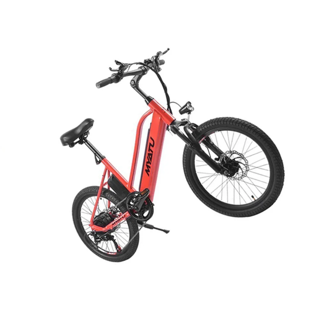 Электрический велосипед MYATU 20 дюймов алюминиевый складной с аккумулятором 48 в 8 А