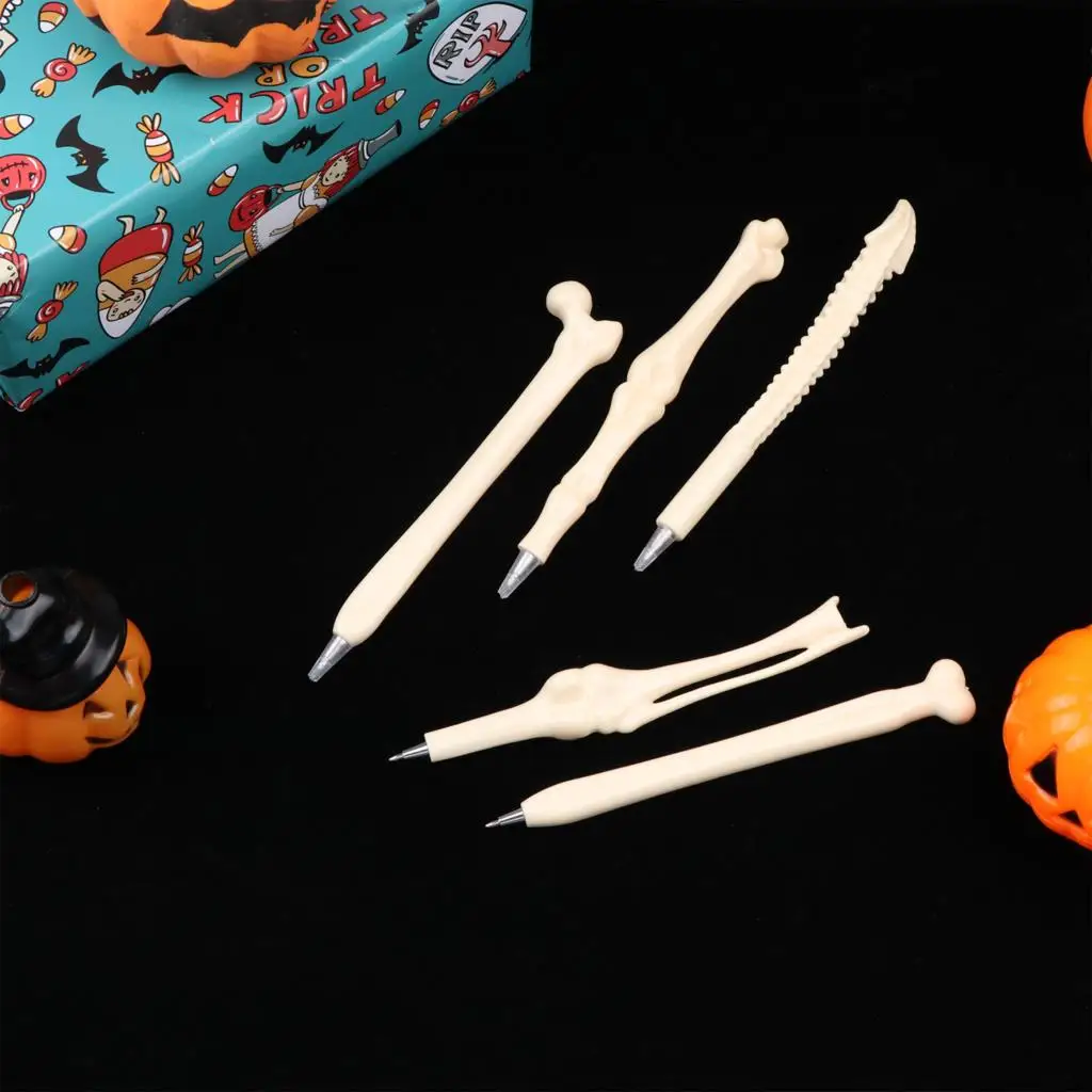 

25Pcs Bone Ballpoint Pen Novelty Skeleton Bone Shaped Pens