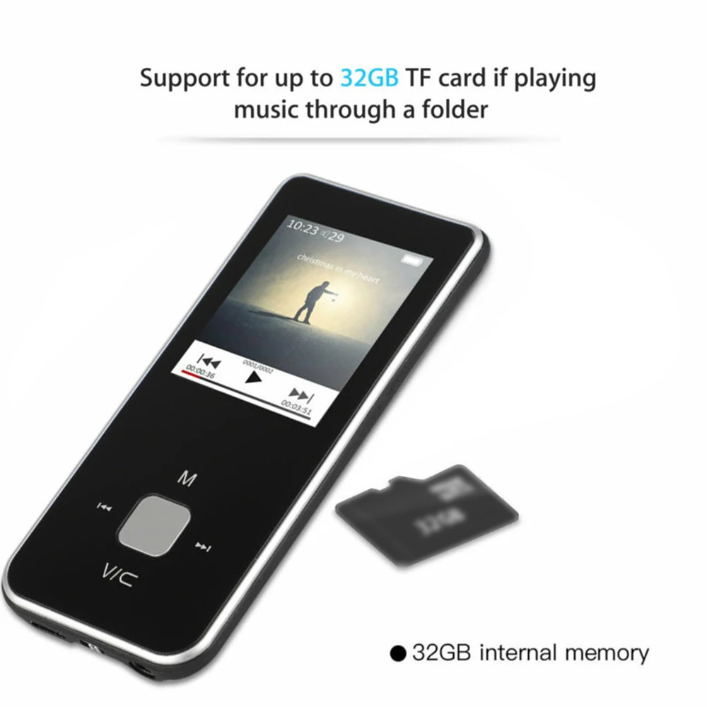 Black Новинка для IPod, стильный портативный 1," lcd MP3 MP4 музыкальный видео медиаплеер, fm-радио, портативный красочный MP3 MP4 плеер, музыкальный видео - Цвет: Black