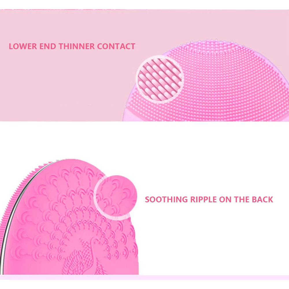 Hotest Вибрация Очищающая щетка для лица удалить угри пор очищающий лосьон массажер