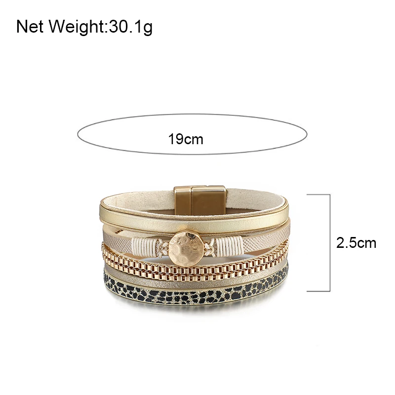 Amorcome из змеиной кожи кожаные браслеты нержавеющей стали для женщин 2020 модный