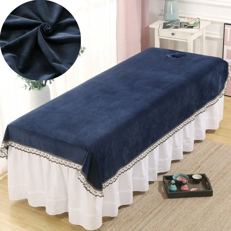 

NEW SPA Single Bed Sheet Crystal Velvet Beauty Salon Dedicated Beauty Bed Bedspread Clean Dust Cover Massage Dust Cover Sheet