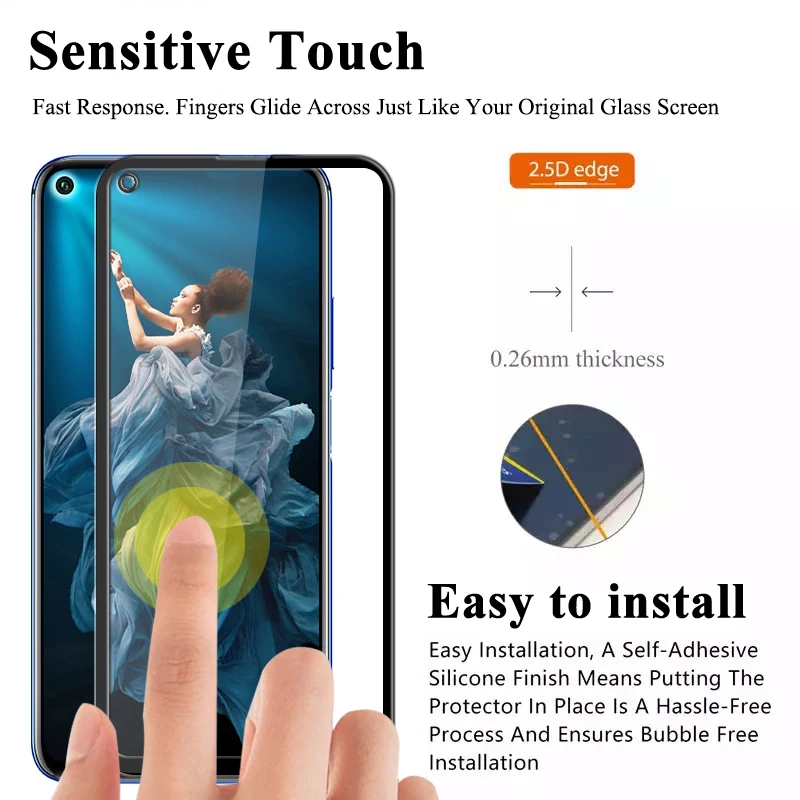 Закаленное стекло для Huawei Honor 20 Pro 20S V30 20i 10i 8S P20 Lite 2019 Nova 5i 5 Y9 Prime Защитная пленка