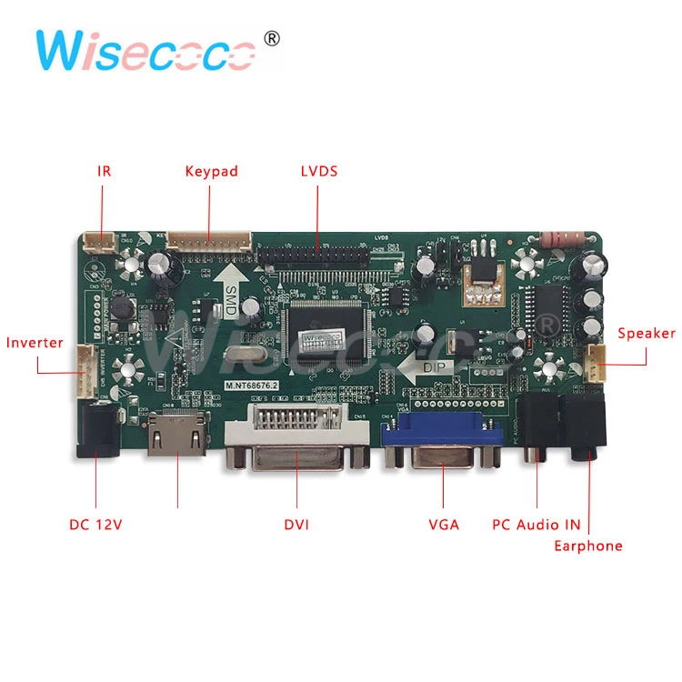 15 дюймов Оригинальный дисплей 1024*768 с 20 контактный LVDS HDMI dvi управление драйвер
