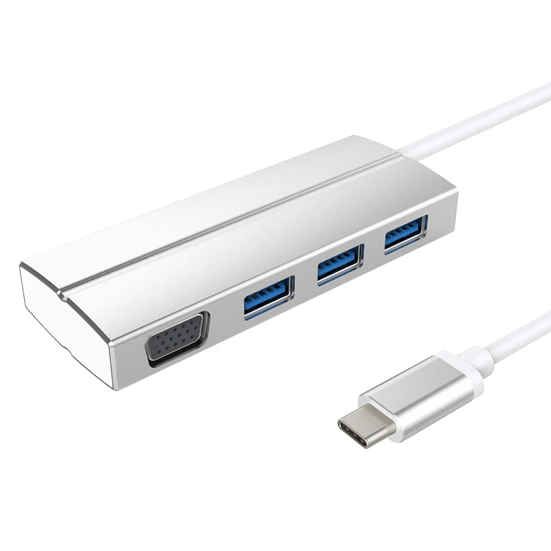 Адаптер Amkle USB VGA C 3 1 на 0 концентратор Type видео конвертер для новейшего типа