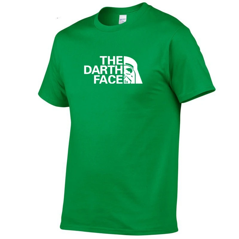 

2020 Fashion Retro Summer Mens Print T-Shirt Men Tee Shirt The Darth Face Funny Print T Shirt 100% Cotton Tee Shirts