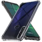 Прозрачный силиконовый чехол для Motorola Moto G8 Plus 6,3 дюйма с подушкой безопасности на углах, силиконовая резиновая задняя крышка, защитные чехлы из ТПУ