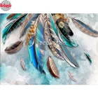 Алмазная живопись хобби сделай сам для гостиной, цветы для ночи, скандинавский стиль, детское украшение, алмазная вышивка, перьевая мозаика