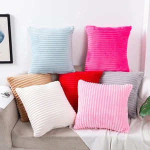 DIMI Cushion Covers Pillow cover Pillowcase Cushions for Sofa Soft Plush Cushion Cover Decor Striped Decorative