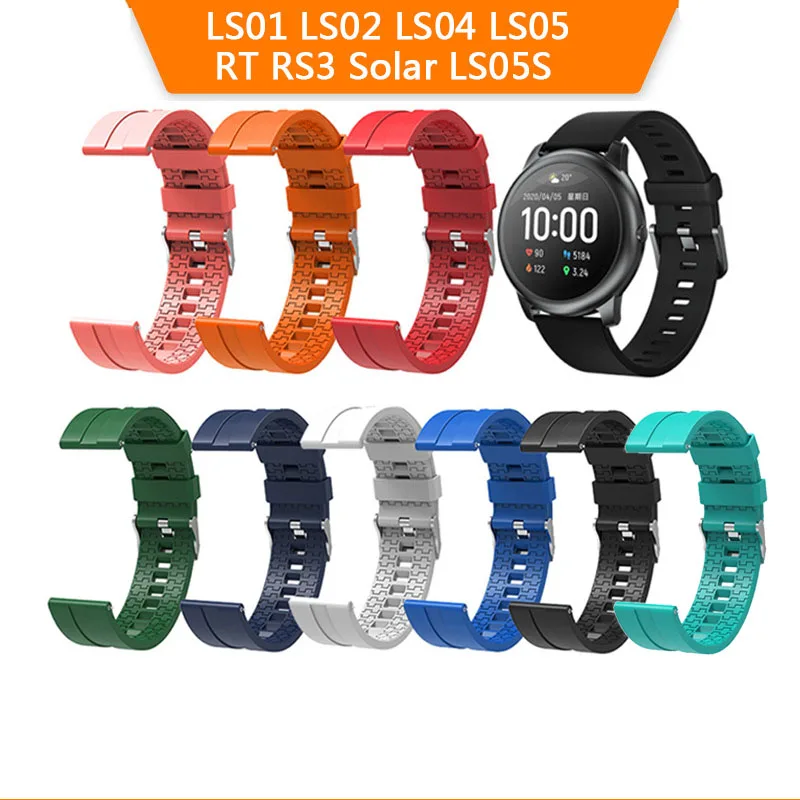

Silicone Watch Strap Wristband Accessories for Xiaomi Haylou Rt Solar for Ls05 Ls05S Ls02 Ls01 Wristband Watch Strap Accessories