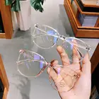 Новые мужские очки для компьютерных игр в круглой оправе прозрачные простые женские ульсветильник кие очки с защитой от синего света