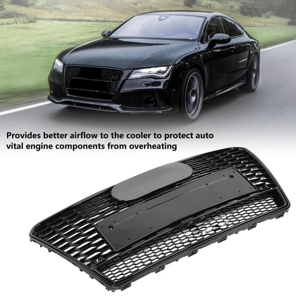 Решетка для капота RS7 Quattro черная глянцевая Audi A7/S7 4G8 2011 2012 2013 2014 | Автомобили и