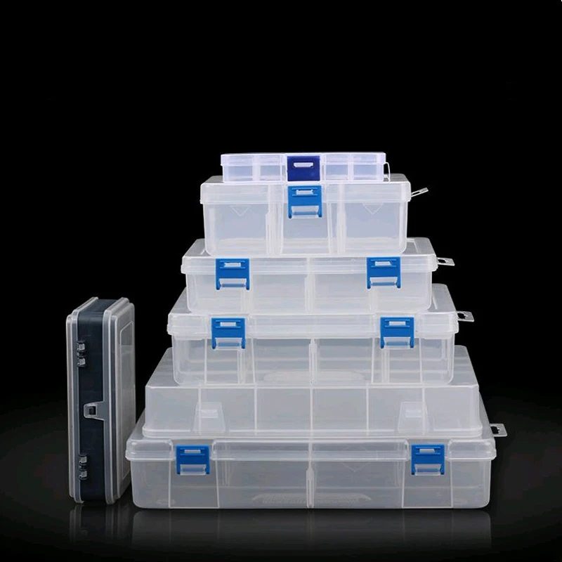 Ящик для ювелирных инструментов регулируемый прозрачный пластиковый ящик