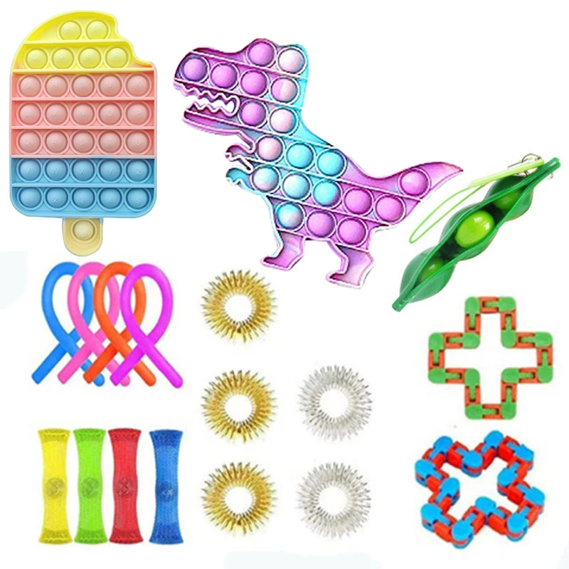 

Pack Fidget Sensory Toy Set Stress Relief Toys Autism Anxiety Relief Stress Fidget Sensory Toy For Kids Adults
