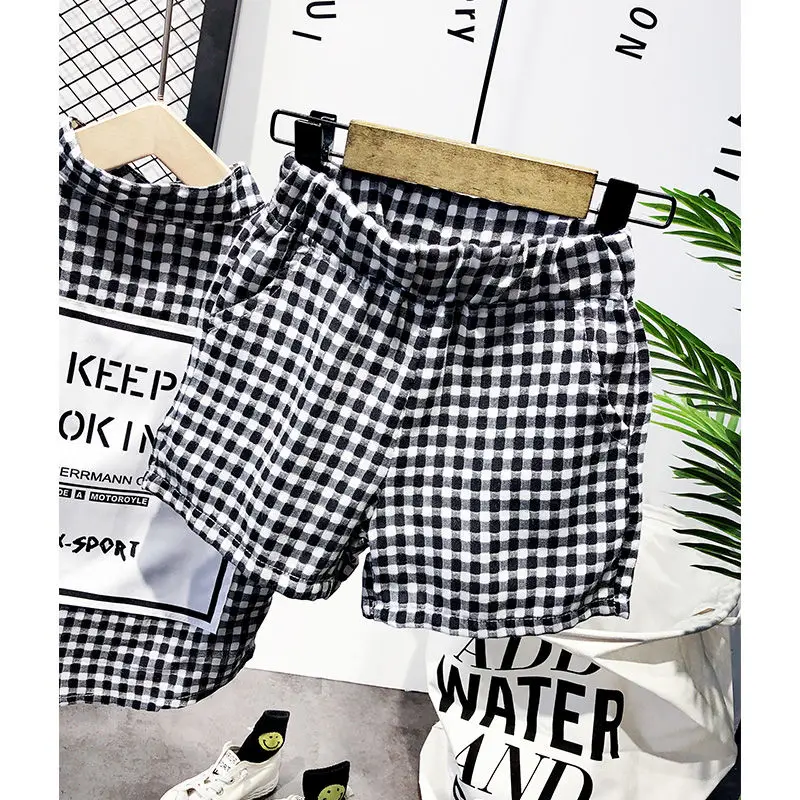 

Boys Short-sleeved Clothing Sets Summer Baby Fashion Children's Clothing 2021 New Clothing Korean Style for Kids