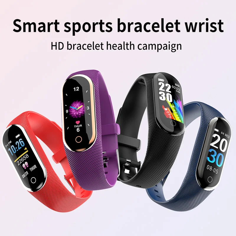 

IK08 Smart Watch Support Pedometer Calories Heart Rate and Blood Pressure Monitoring Convenient Men and Women Bracelets