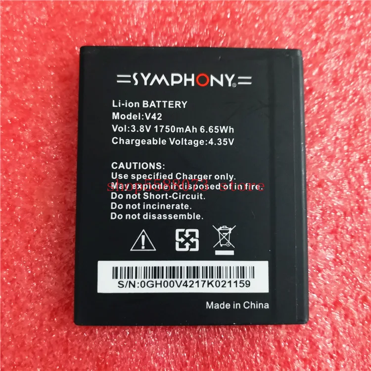 

Высококачественный аккумулятор емкостью 1750 мАч для сотового телефона symv42