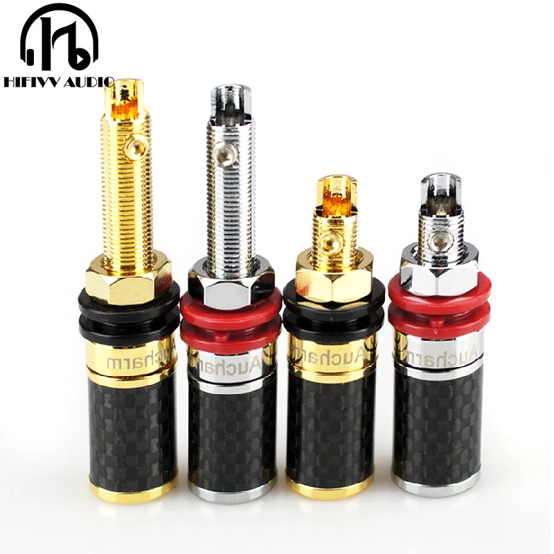 

Hi-end разъем из чистой меди для динамиков, hi-Fi аудио разъем для динамиков, усилитель, пласт, родиевый углерод, припой, разъем типа «банан»