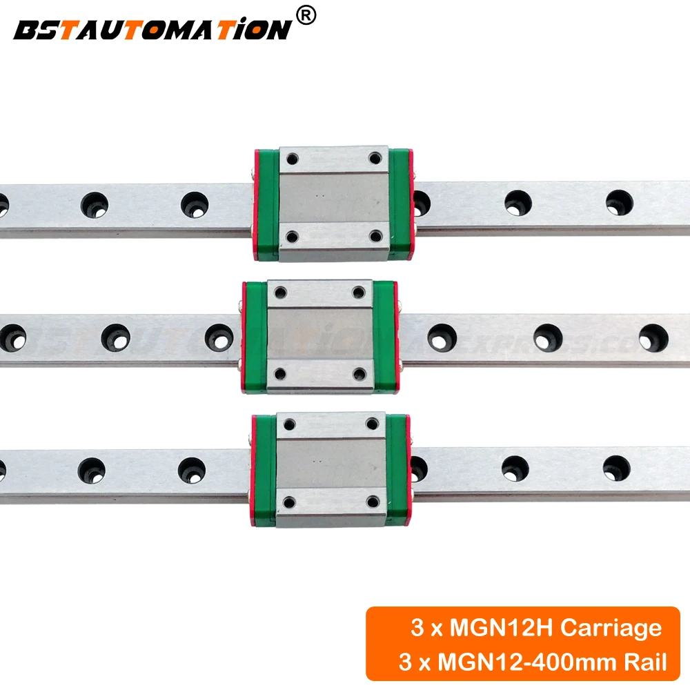 ЧПУ линейная направляющая MGN12 400 мм миниатюрная MGN12H линейный подшипник каретки