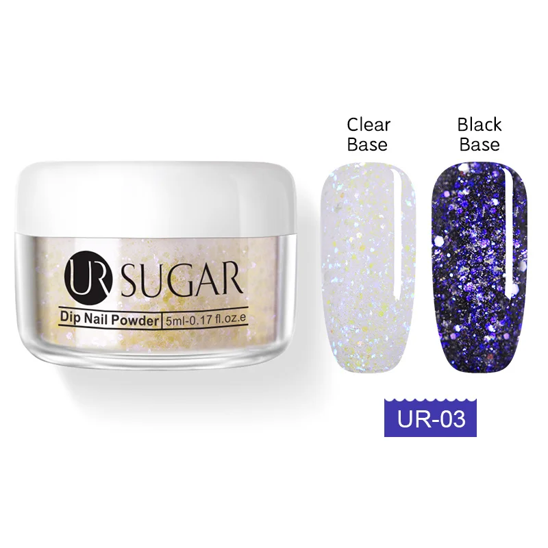 5ml Ur Sugar 5/30 мл Хамелеон погружения порошки без лампы для лечения голографический Блестящий градиент вышит французский естественной сухости ногтей маникюр - Цвет: 5ml