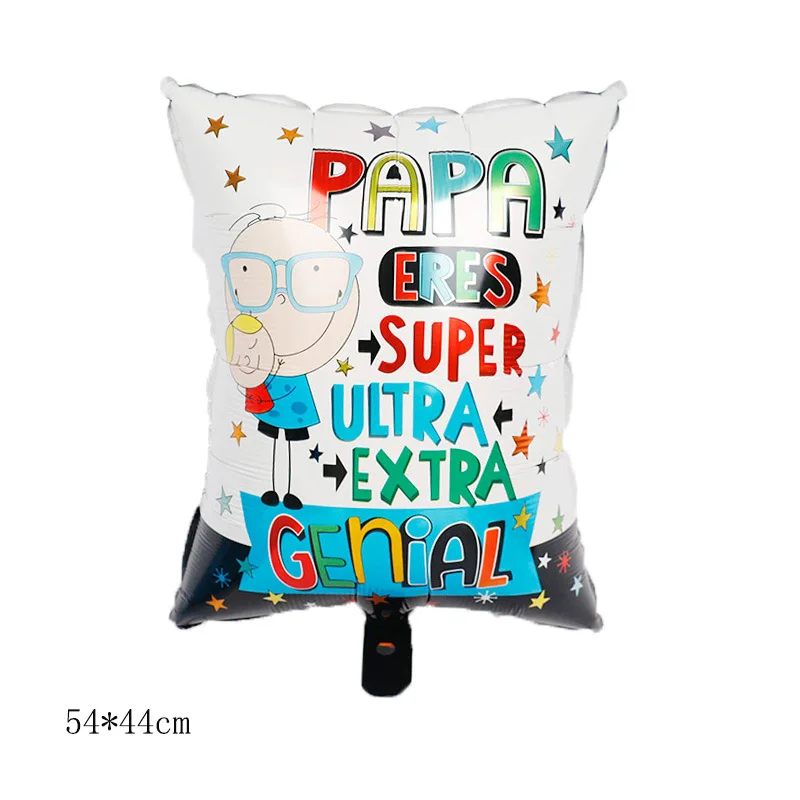 Воздушные шары с гелием 1 шт. надписью веселый папа в испанском стиле на День отца