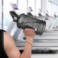 sports bottle 1l1 5l2 2l large capacity water kettle plastic protein shaker bottle for cycling fitness running gym training
