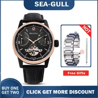 seagull watch 219 327 watches mens mechanical wristwatches calendar 50m waterproof leather valentine gifts male watches 219 327