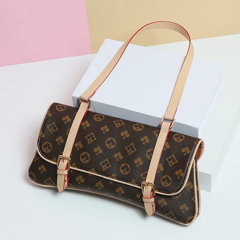 

Bags for Women 2021 New Fashion Retro Printing Chain Underarm Bag Ladies One-shoulder Diagonal Bag Purses and Handbags Sac Luxe