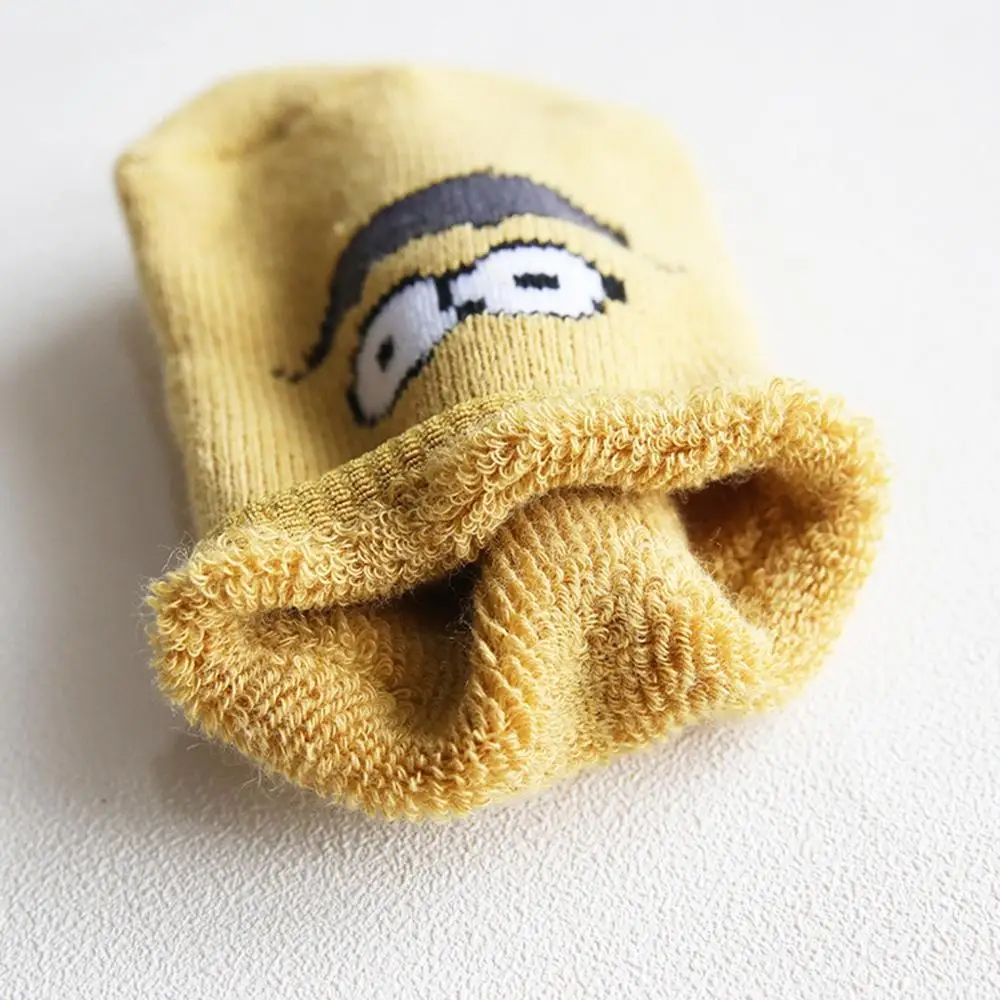 Нескользящие носки для малышей хлопковые носки-тапочки детские гольфы с