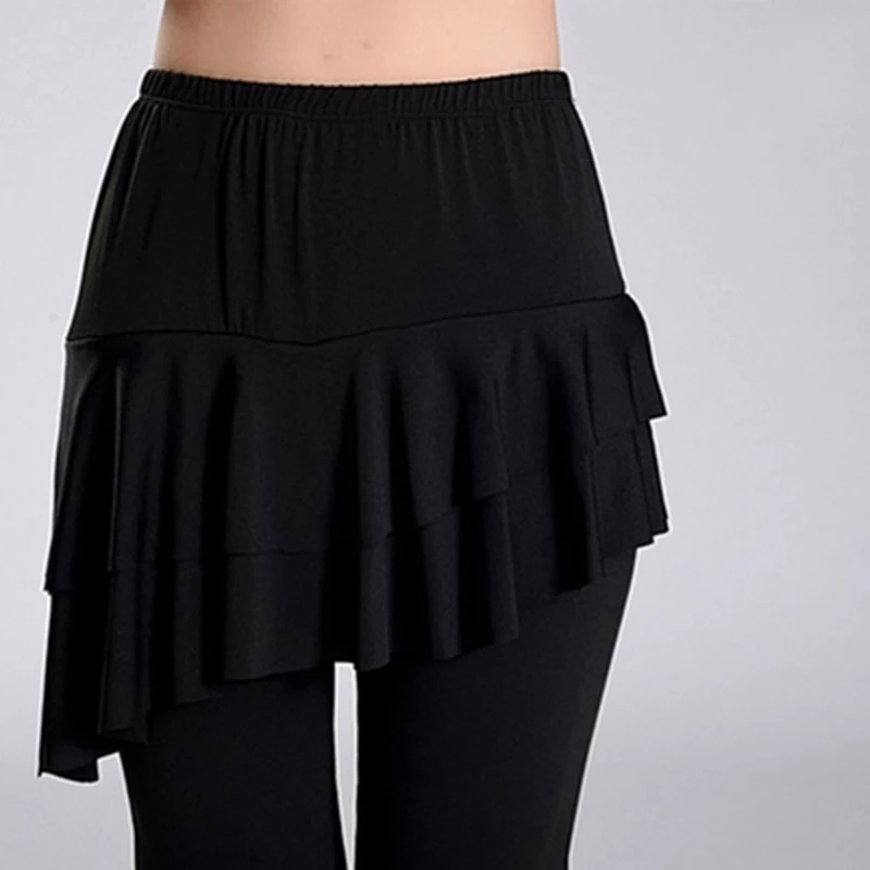 Юбка женская для латиноамериканских танцев штаны йоги разделенная юбка из