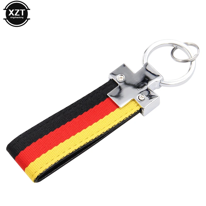 Нейлоновый кожаный ремень брелок для ключей с немецким флагом BMW M Tech Sport 1 3 5 E36 E37 E46
