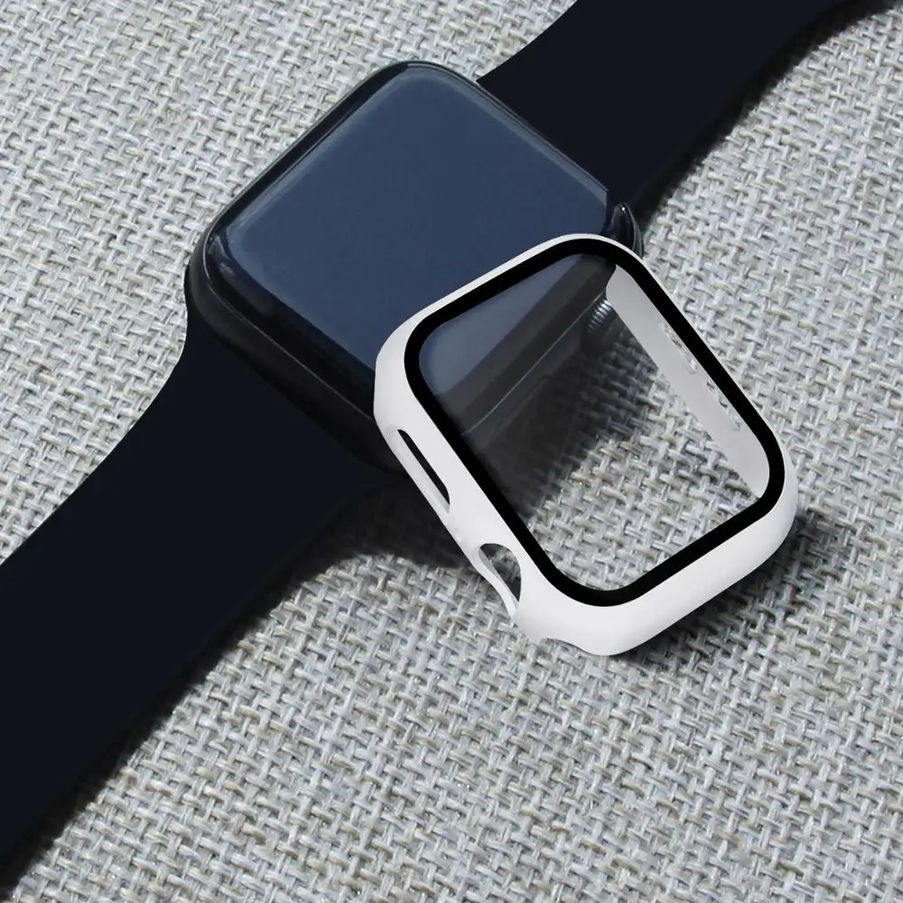 Чехол для часов Apple watch 5 4 44 мм 40 закаленное стекло + Защитная крышка экрана бампер