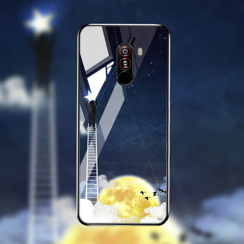 M045 Чехол из закаленного стекла для Xiaomi mi 8 9 SE 9T A3 чехол s Star Space Coque для Xiao mi Pocophone F1 mi x 2S Red mi Note 7 8 Pro - Цвет: M045