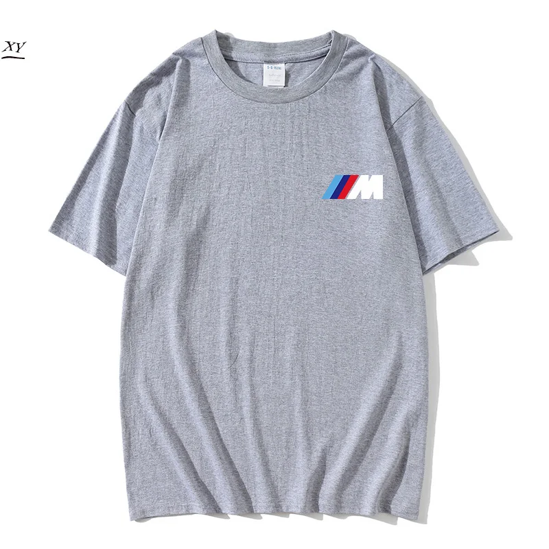 

2021 BMW brand 100% cotton men's round neck T-shirt
