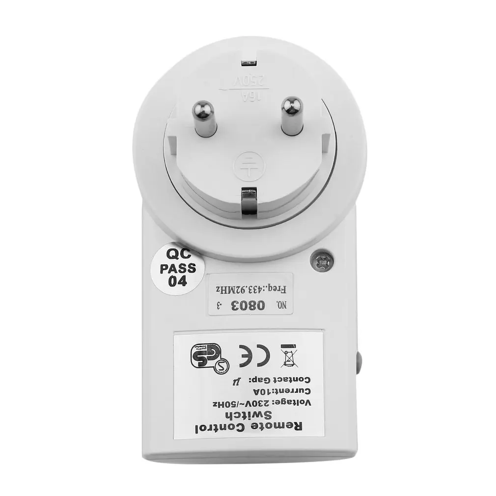 

5 Wireless Switches Socket Remote Control Power Outlets Electrical Plugs Adaptors with EU Plug White Wholesale Dropshipping 2019