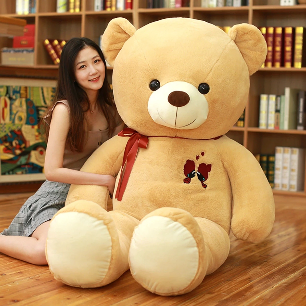 Large Teddy Bear Plush Toy Lovely Giant Bear Huge Stuffed Soft Animal Dolls Kids Toy Birthday Gift For Girlfriend Lovers Child
