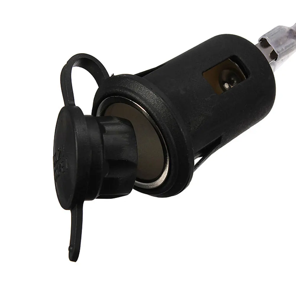 Автомобильный мотоциклетный прикуриватель с предохранителем и кабелем 60 см 12 24 В