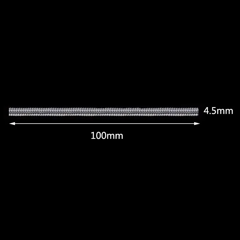 4.5mmx100mm DIY затягиватель редуктор ювелирных частей защита прозрачного пружинного веревочного кольца Размер регулятора инструменты для изменения размера винтажный на спиральной основе - Цвет: 4.5mmx100mm