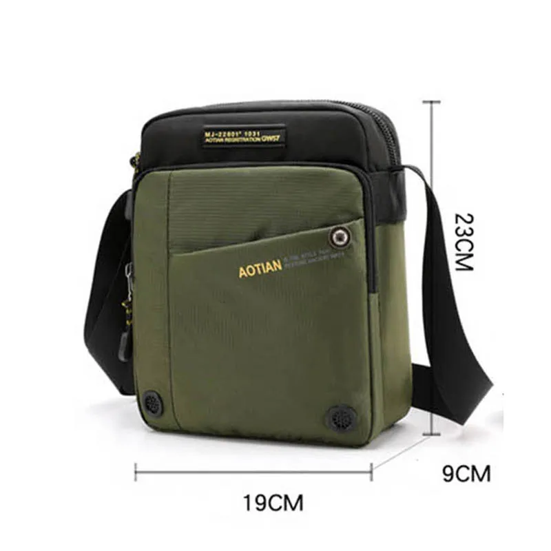 

High Quality Nylon Men's Shoulder Bag Waterproof Casual Male Bolsa Large Capacity Bags Crossbody Wear-resistance Business Bags