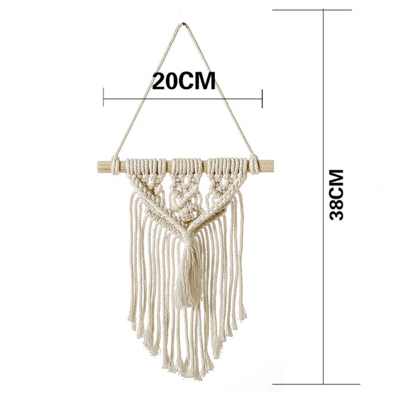 Богемный макраме настенный тканый декоративный гобелен для спальни гостиной