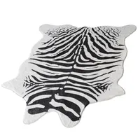 Zebra Carpet Nordic American Cowhide Rug Personality Black And White Living Room Bedroom Sofa Coffee Table Decorative Mat