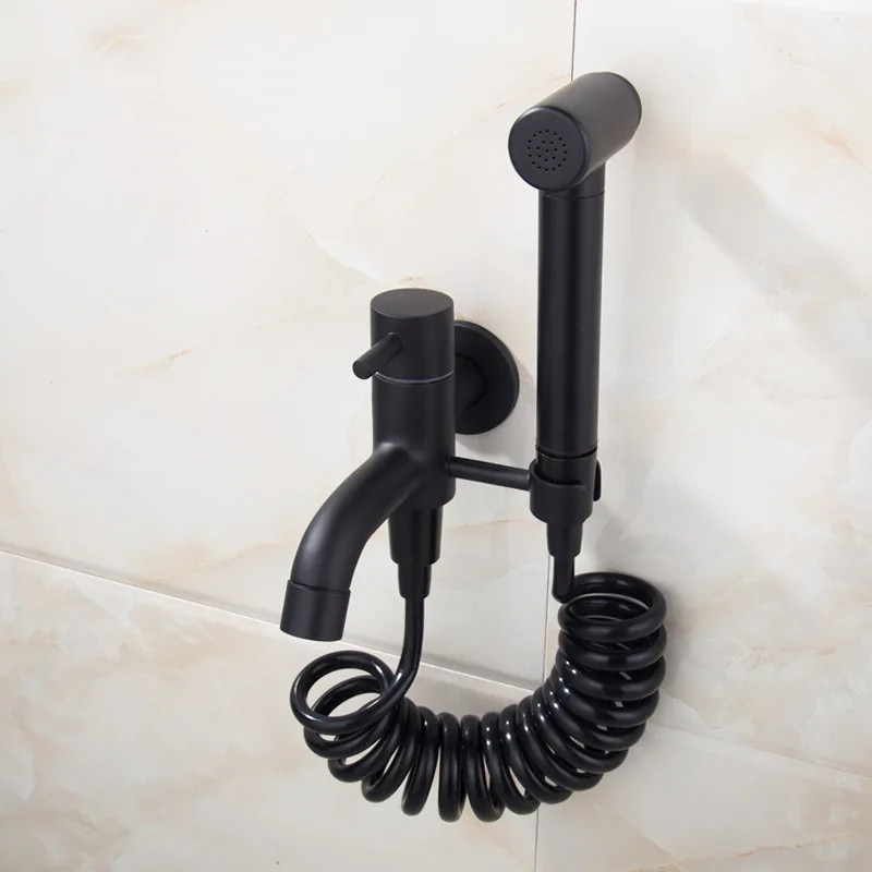 

1 Set Bidet Faucets Brass Bathroom Shower Tap Bidet Toilet Sprayer Bidet Toilet Washer Mixer Muslim Shower Ducha Higienica