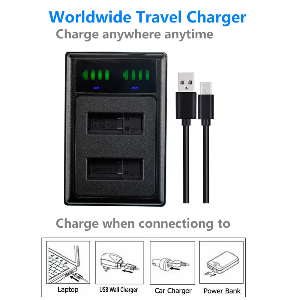 3X AHDBT 501 литий ионный аккумулятор + светодиодный USB двойное зарядное устройство с