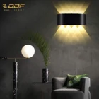 DBF 1 шт. IP65 светодиодный настенный светильник наружный водонепроницаемый садовый светильник ing алюминиевый AC86-265 для помещений спальни гостиной лестницы настенный светильник