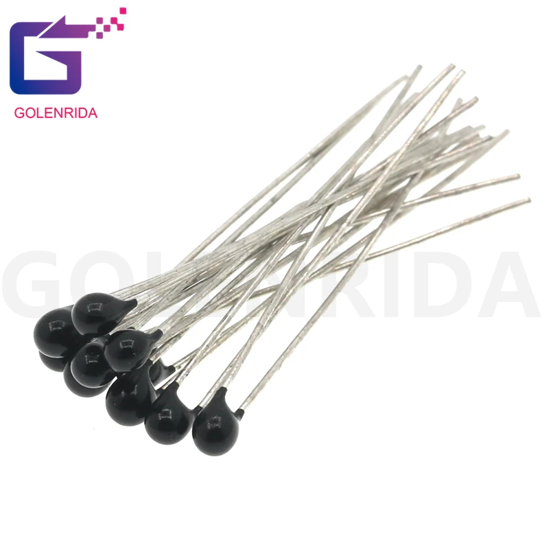

100pcs 10k OHM NTC MF52AT 3950 Thermistor Resistor NTC-MF52AT MF52 10K +/-1% Thermal Resistor