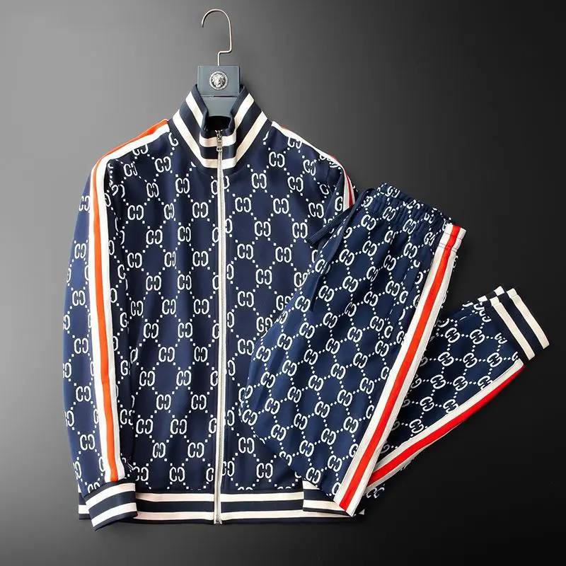 

Casual Sports Suit Men 's Light Luxury Stand Collar 2020 New Style for Autumn and Winter Fashion Korean Men 's Two - Piece Set